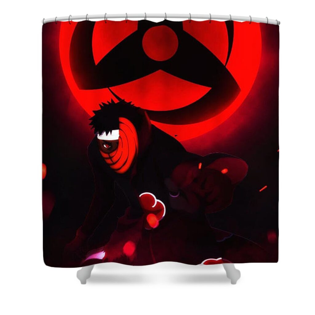 obito uchiha andres montanez - Anime Shower Curtains