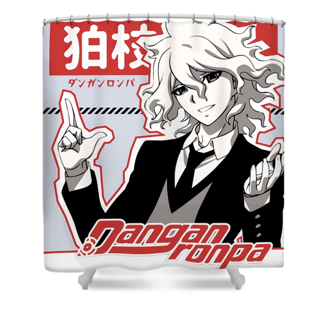 oisi store danganronpa nagito komaeda anime shirt duong dam transparent - Anime Shower Curtains