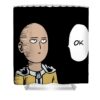ok face teddie stibbs - Anime Shower Curtains