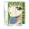 people call me cc pizza girl code geass heroes movie for child transparent - Anime Shower Curtains