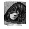 pieck from aot levon christian - Anime Shower Curtains