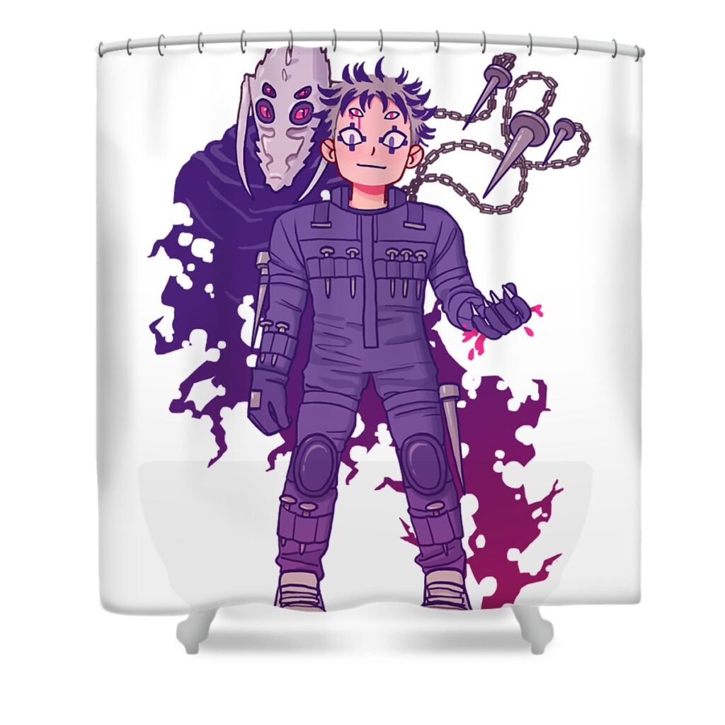 pink risu and curse lotus leafal transparent - Anime Shower Curtains