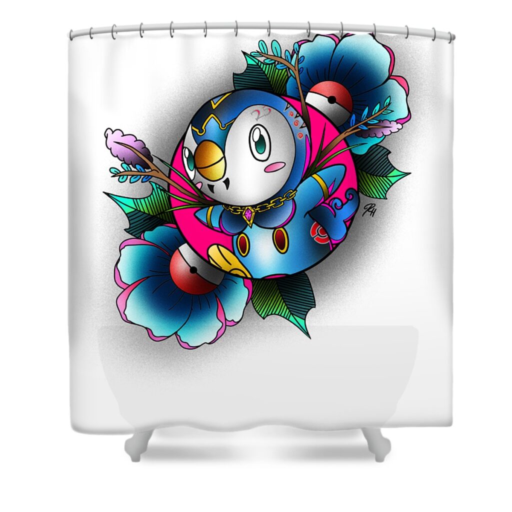piplup rm hodgson transparent - Anime Shower Curtains