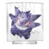 pokemon gengar watercolor mihaela pater transparent - Anime Shower Curtains