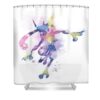 pokemon greninja monn print - Anime Shower Curtains