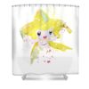 pokemon jirachi watercolor mihaela pater transparent - Anime Shower Curtains