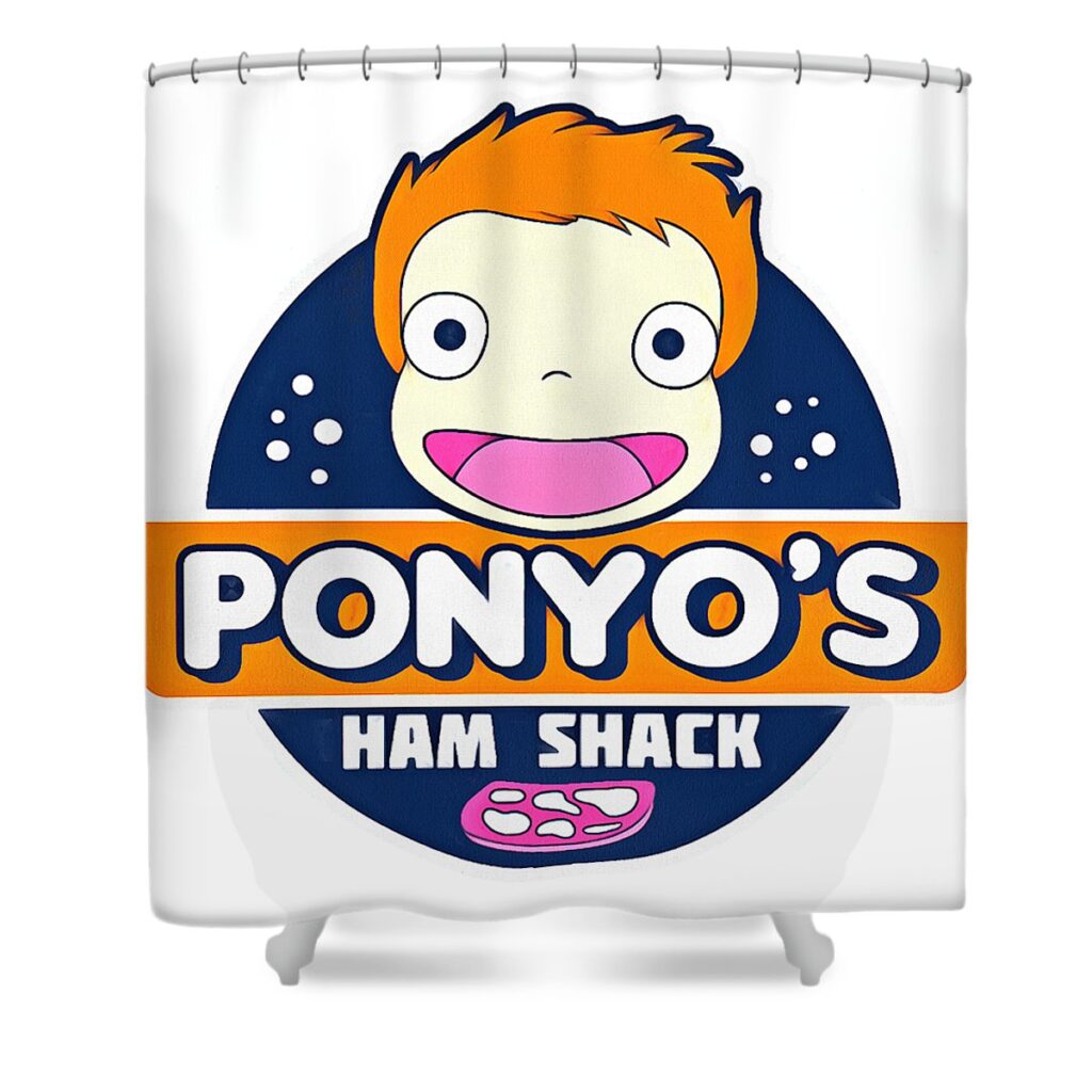 ponyo anggia anindita transparent - Anime Shower Curtains