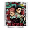 pretty old best friends okkotsu yuta and orimoto rika on the cover of weekly shonen jump gifts zery bart transparent - Anime Shower Curtains