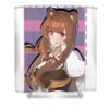 retro raphtalia beauty the rising of the shield hero anime japanese gifts idea lotus leafal transparent - Anime Shower Curtains