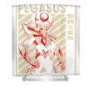 retro saint seiya art pegasus characters anime manga for fans lotus leafal transparent - Anime Shower Curtains