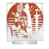 retro viking vinland saga anime gifts for fans lotus leafal transparent - Anime Shower Curtains