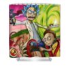 rick and morty luis padilla - Anime Shower Curtains