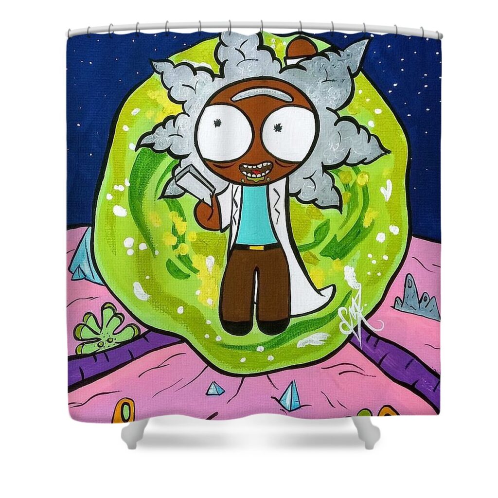 ricky justine jones - Anime Shower Curtains