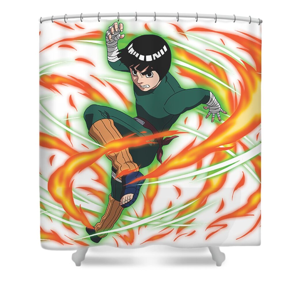 rock lee michael phoenix transparent - Anime Shower Curtains