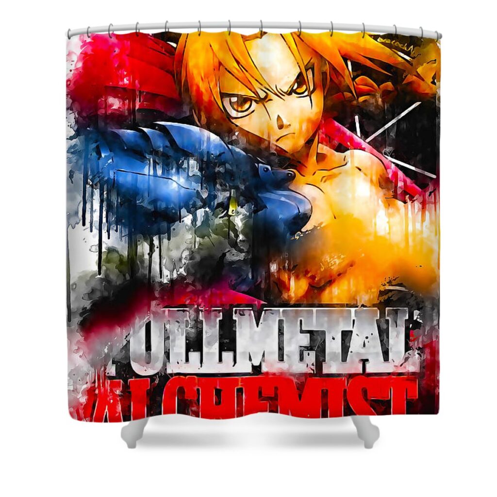 s03205 anime fullmetal alchemist sherman barrows - Anime Shower Curtains