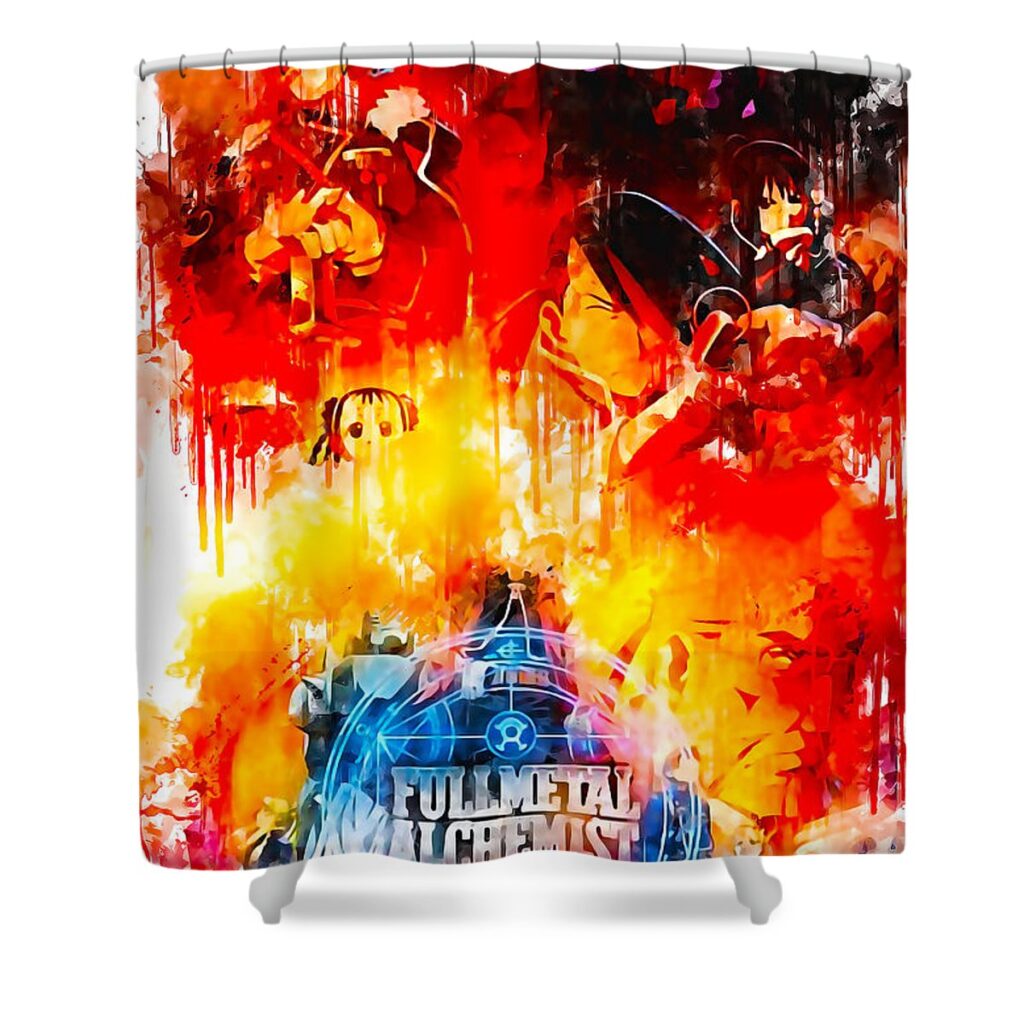 s03461 anime fullmetal alchemist sherman barrows - Anime Shower Curtains