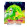 s04295 tv show rick and morty sherman barrows - Anime Shower Curtains