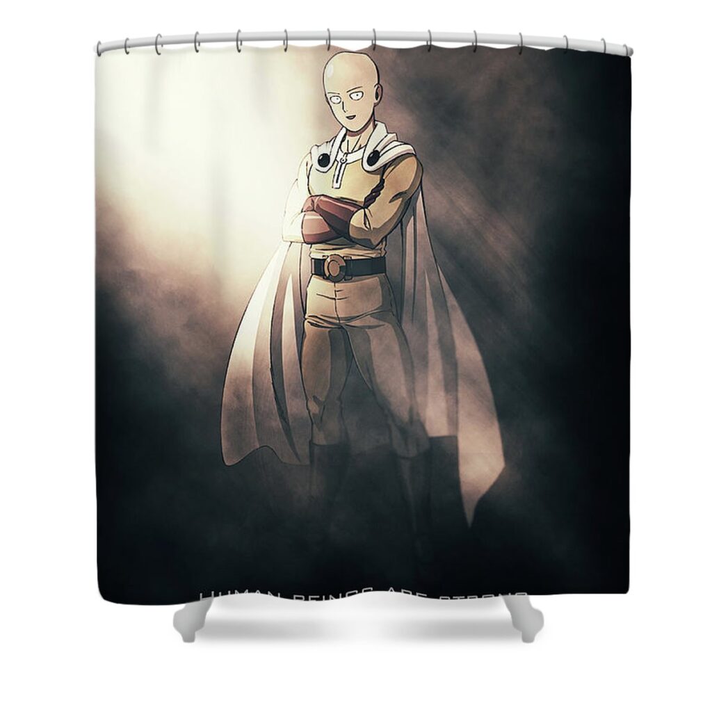 saitama gab fernando - Anime Shower Curtains