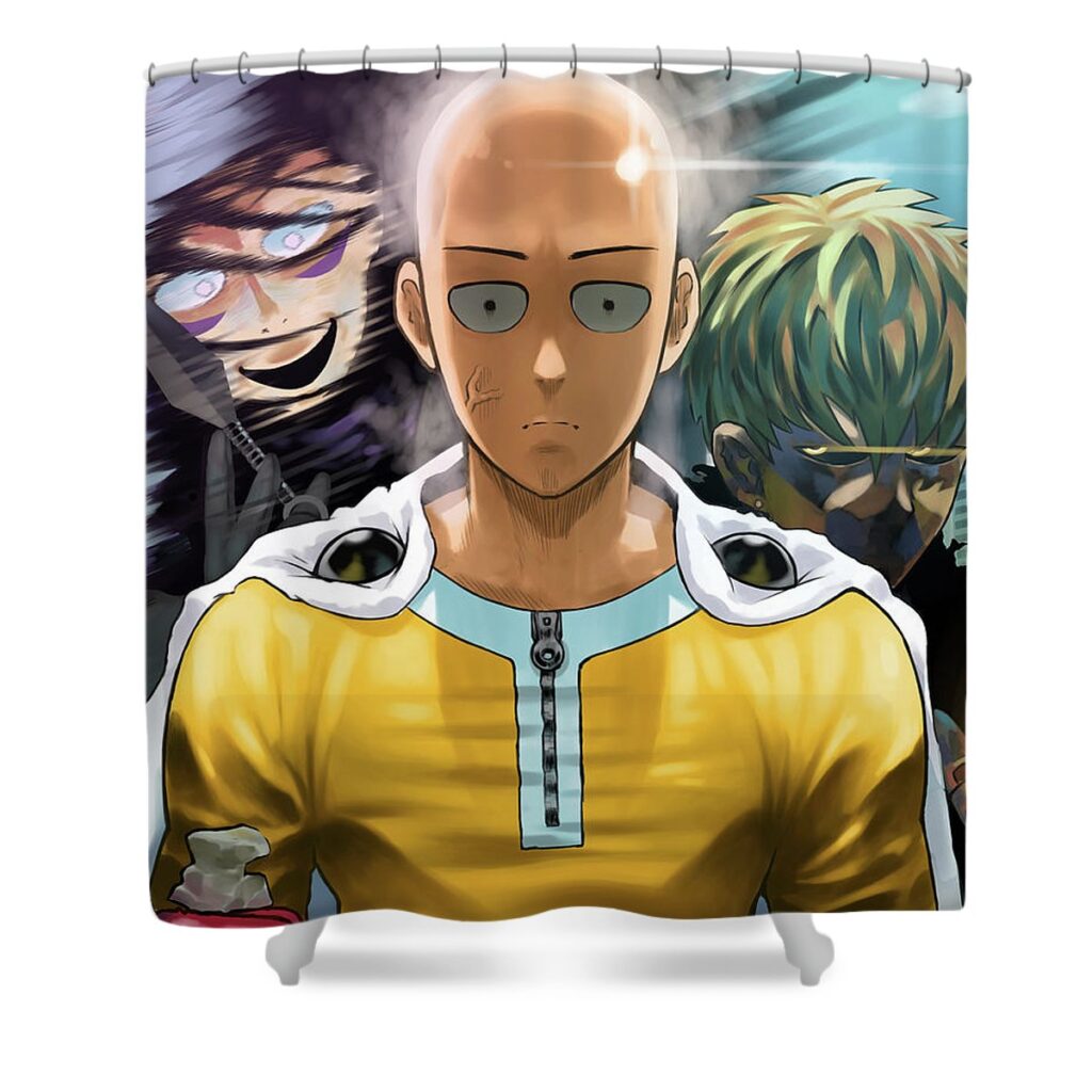 saitamathe hero nobody expected teddie stibbs - Anime Shower Curtains