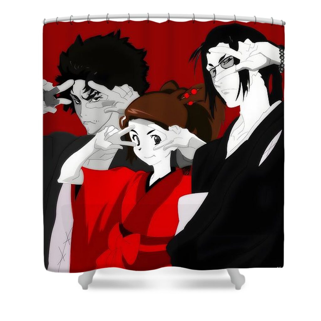 samurai champloo celestina paul - Anime Shower Curtains