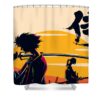samurai champloo poster sebastian tina - Anime Shower Curtains