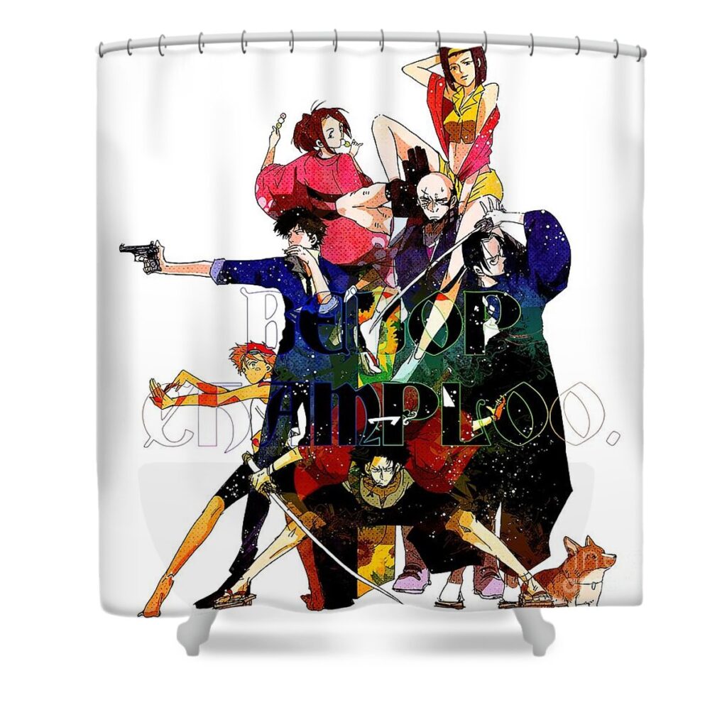 samurai champloo vs cowboy bebop will young - Anime Shower Curtains