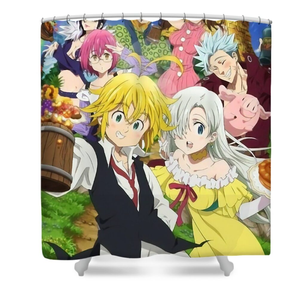 seven deadly sins charlie mavin transparent - Anime Shower Curtains