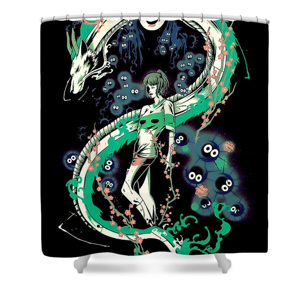 spirited grafiti goyangan maut - Anime Shower Curtains