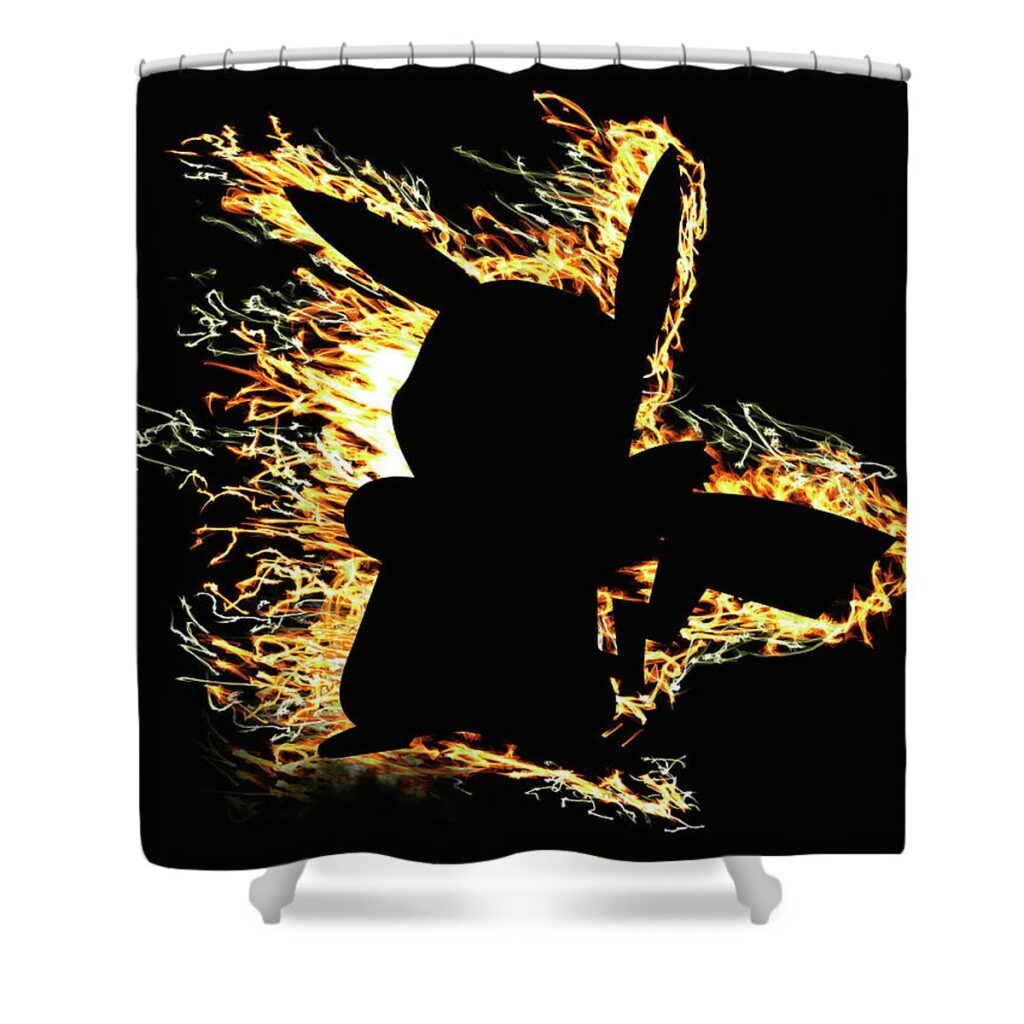 thundershock daniac - Anime Shower Curtains