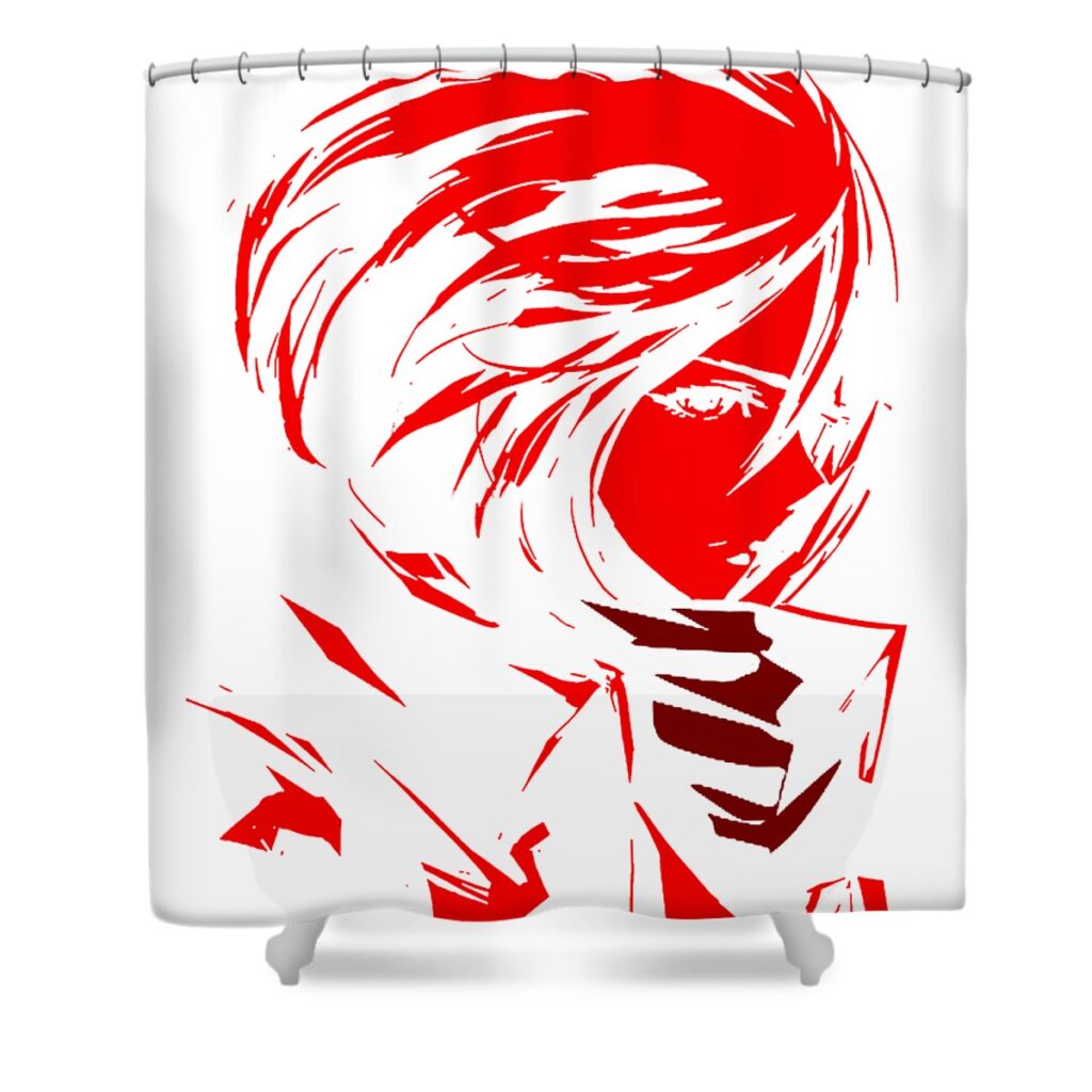 titanattack anita sari transparent - Anime Shower Curtains