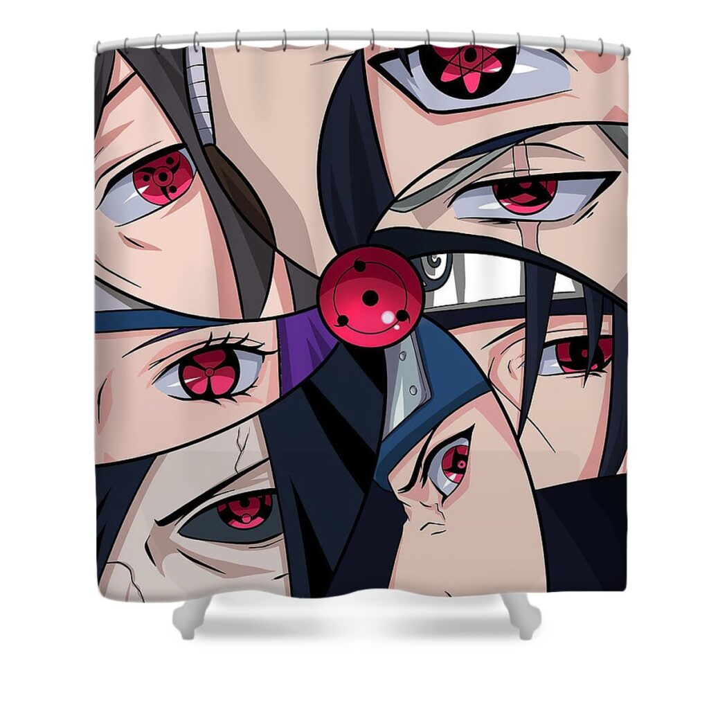 uchiha sharingan nguyen hai - Anime Shower Curtains