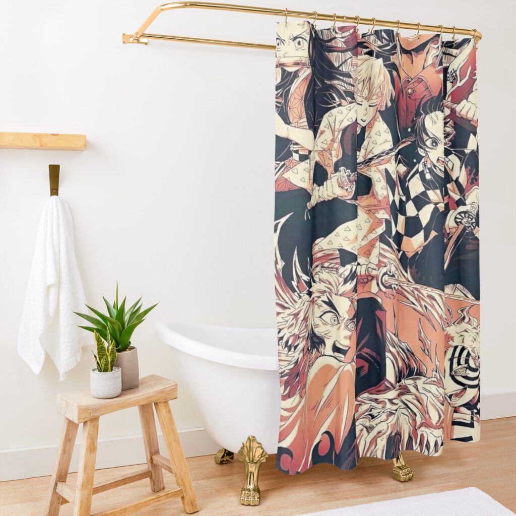 urshower curtain opensquare1500x1500 10 - Anime Shower Curtains