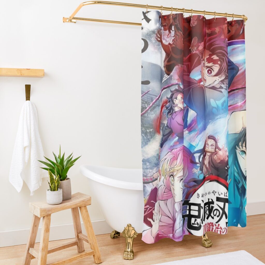 urshower curtain opensquare1500x1500 11 - Anime Shower Curtains
