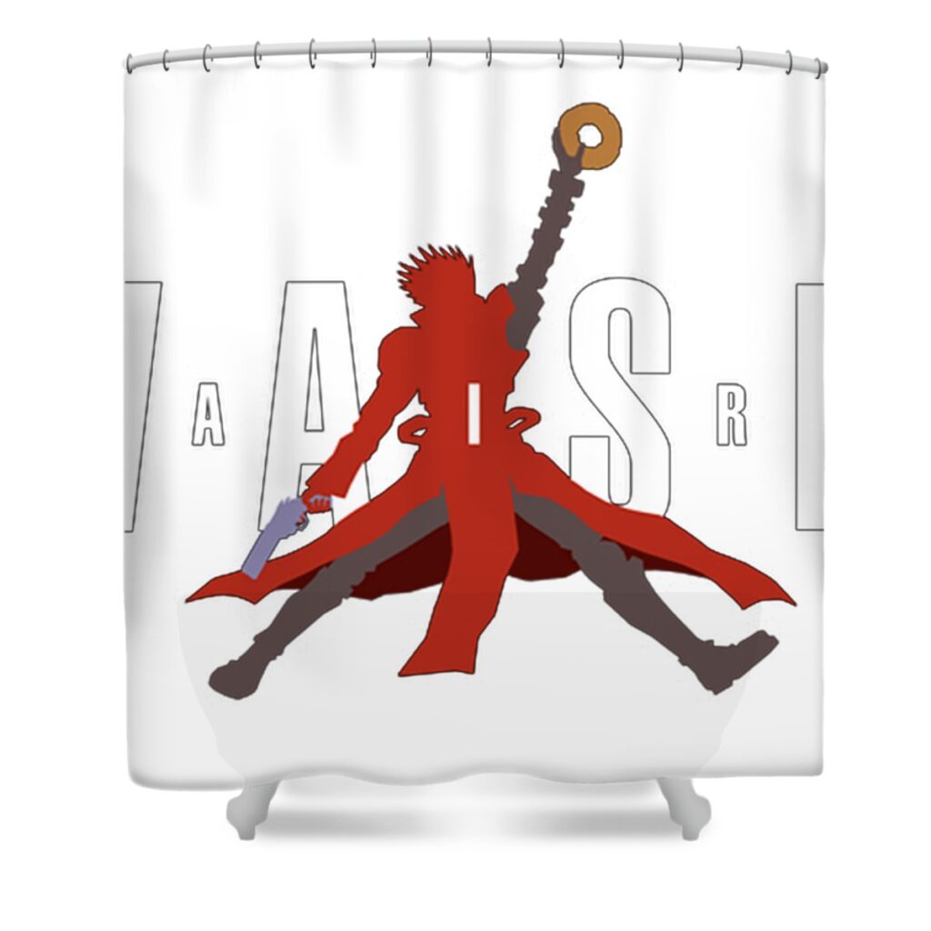vash corno one transparent - Anime Shower Curtains