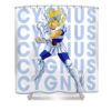 vintage cygnus art saint seiya anime manga for fans lotus leafal transparent - Anime Shower Curtains