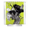 white noi shin lotus leafal transparent - Anime Shower Curtains