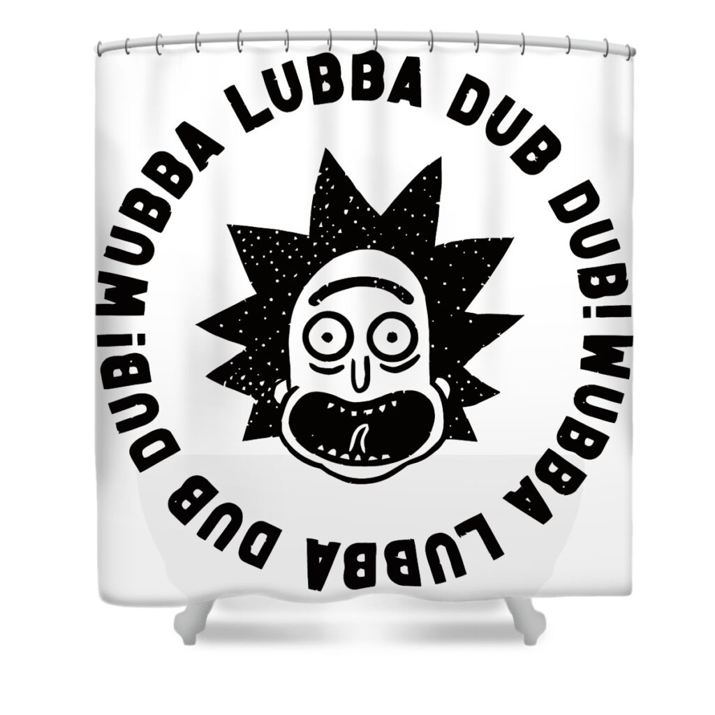 wubba lubba dub dub maida widiastuti transparent - Anime Shower Curtains