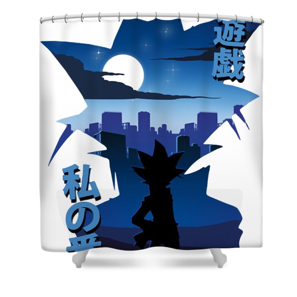 yami yugi sendy coll transparent - Anime Shower Curtains