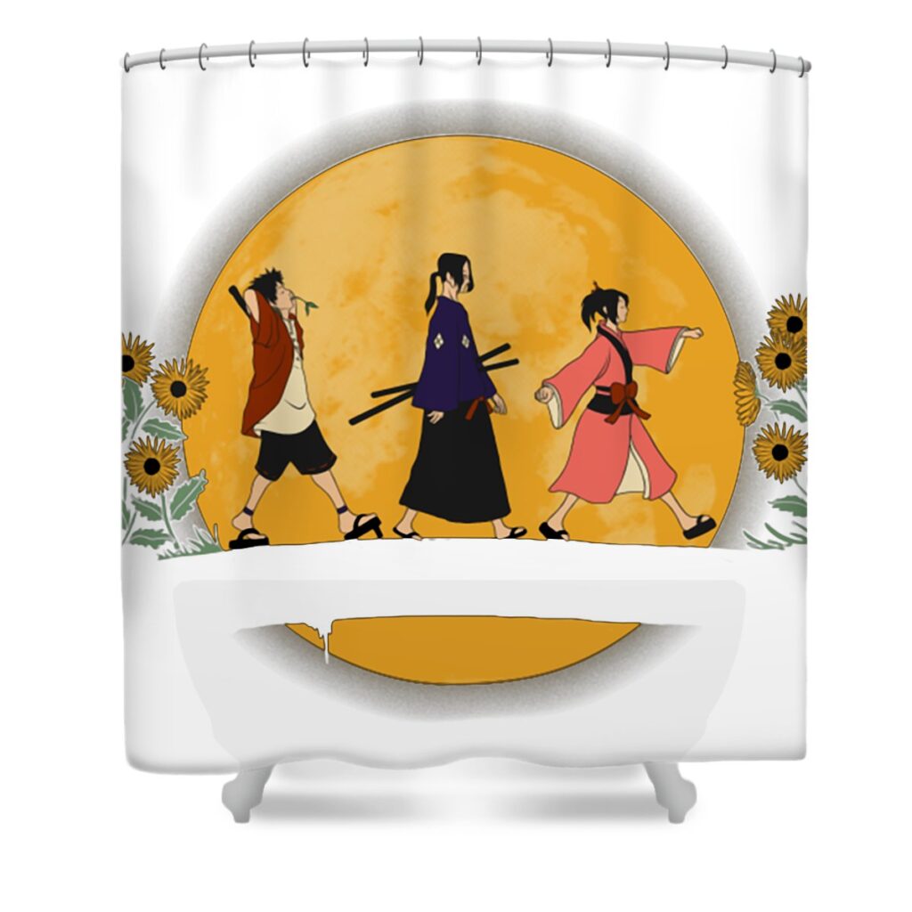 yoru no himawari romani loch transparent - Anime Shower Curtains