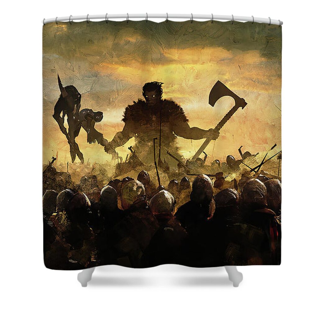zodd the immortal berserk lac lac - Anime Shower Curtains