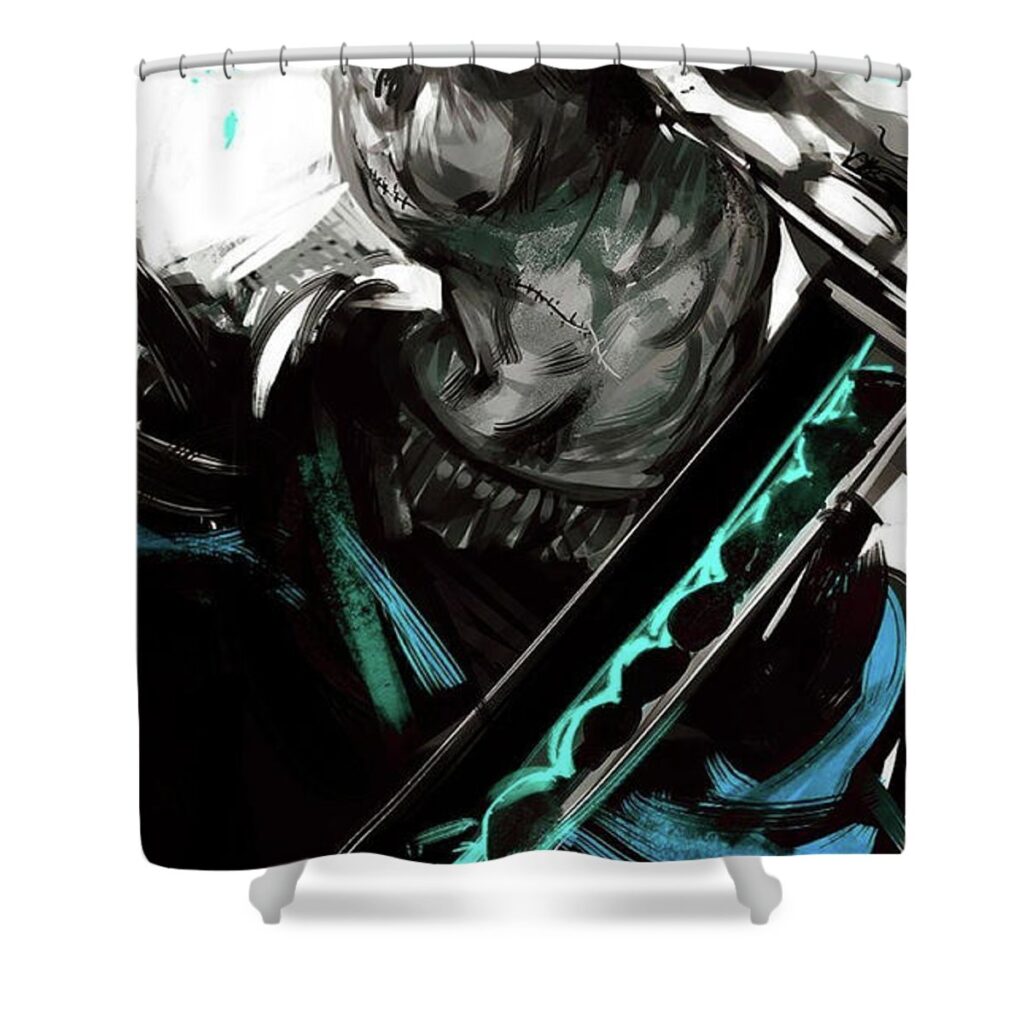 zoro one piece alexia chapuis - Anime Shower Curtains