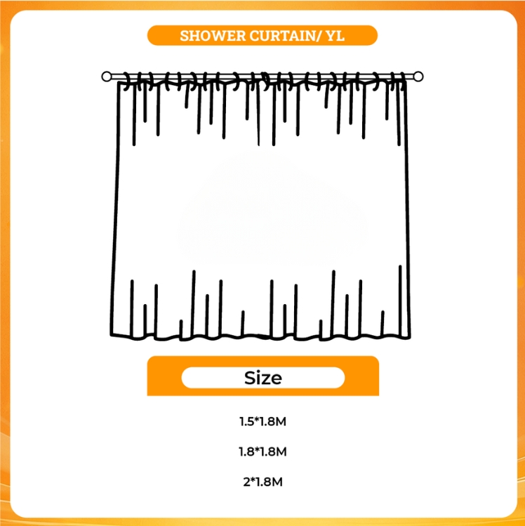 3D shower curtain - Anime Shower Curtains